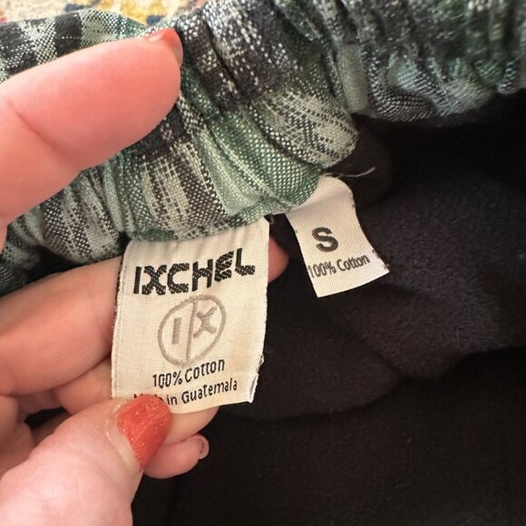 IXCHEL Hand Woven Fleece Lined  Joggers Womens Size S Plaid Streetwear Hippie - Picture 5 of 7